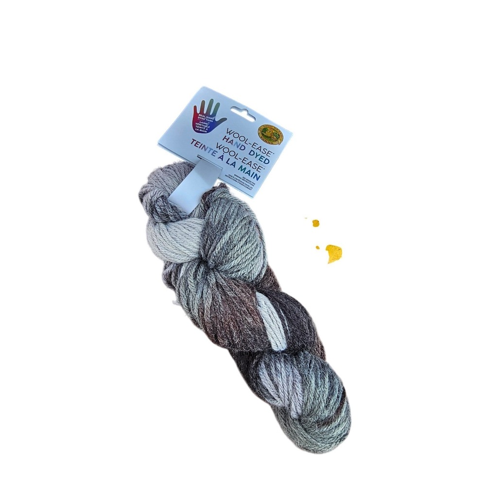 Lion Brand Wool Ease Hand‎ Dyed Yarn Smores 3.5oz 146yd